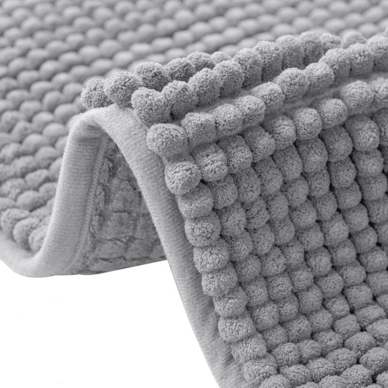 Badematte, Rutschfeste Duschmatte, Chenille-badezimmerteppich, Wasserabsorbierend, Maschinenwaschbar, Schnelltrocknend, Geruchshemmend, Für Badezimmer Und Dusche, 40 X 60 Cm