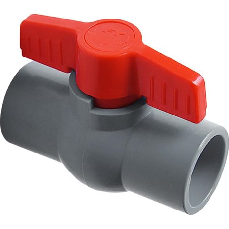 Kugelhahn Aus Pvc, Kompakter Bidirektionaler T-kugelhahn Zur Durchflusskontrolle Von Abwasserrohren, Grau 32mm