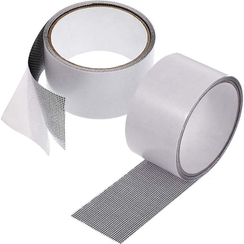 Reparaturset Für Fenster- Und Türfliegengitter Aus Glasfaser Mit Starker Haftung, Reparaturband Für Fensterlöcher 5 X 200 Cm (2er-pack, Grau)