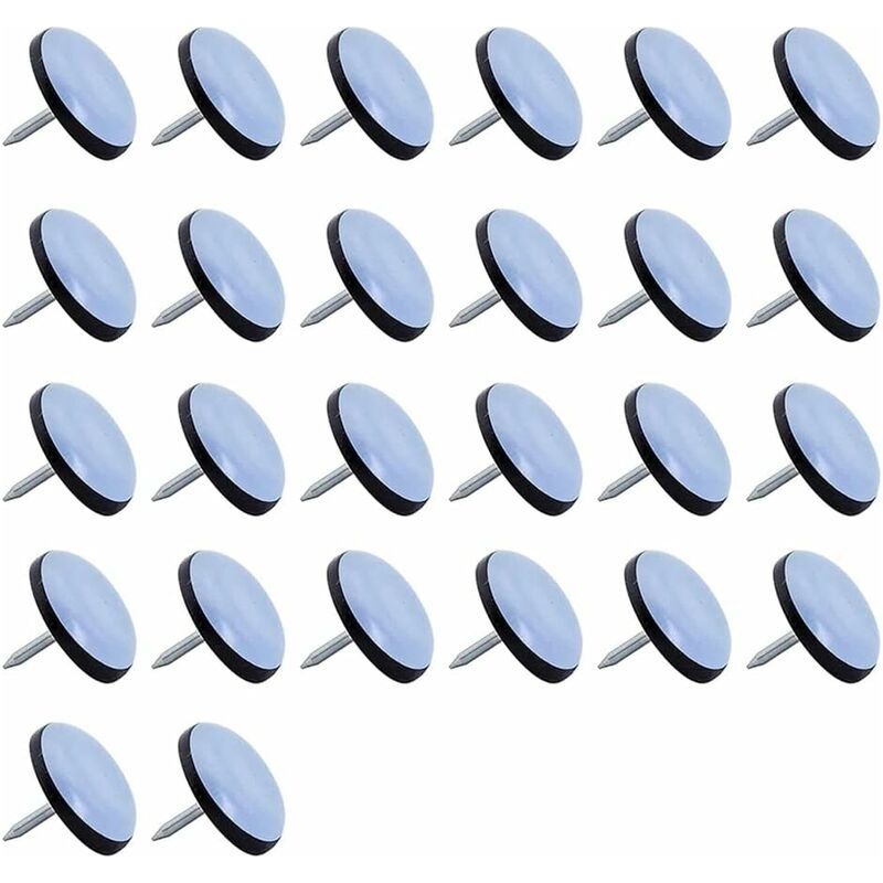 Teflon-gleiter, 26 Stück Teflon-gleiter Ø 22 Mm, Professionelle Möbelgleiter Aus Teflon, Gleiter Mit Nägeln Für Möbel Und Stühle
