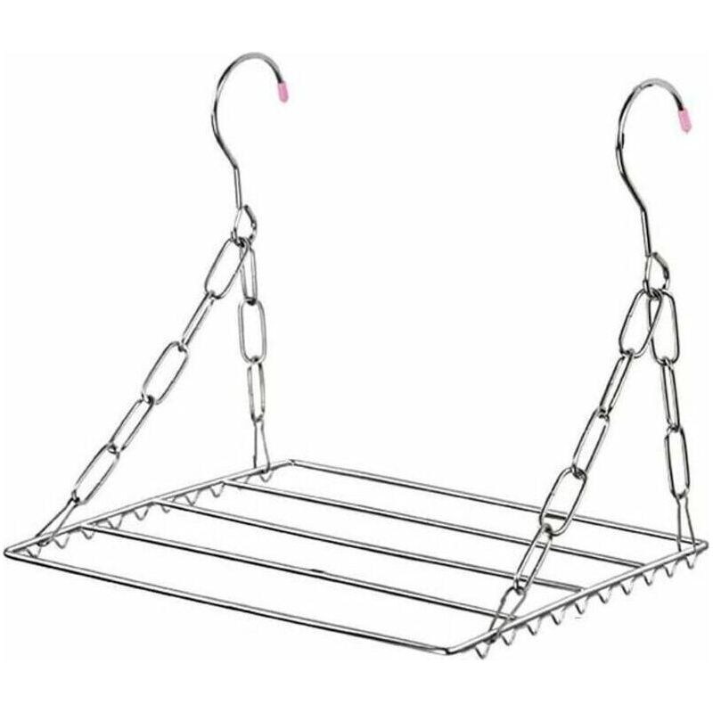 Multifunktionaler Wäscheständer, Kleiderbügel Aus Edelstahl Zum Trocknen Von Kleidung, Handtüchern Und Socken