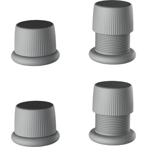4er-set Höhenverstellbare, Rutschfeste Möbelfüße Für Möbel, Betten, Sofas, Tische Und Stühle, Verstellbare Möbelfüße Von 4,1 Bis 6,3 Cm, Grau