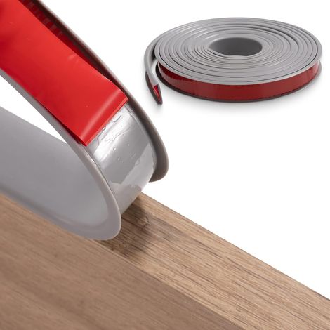 U-förmiges Flexibles Kantenband Für Möbelkanten 18mm X 5m, Selbstklebendes Tpe-kantenband Zur Reparatur Von Regal-, Schrank- Und Arbeitsplattenkanten, Grau