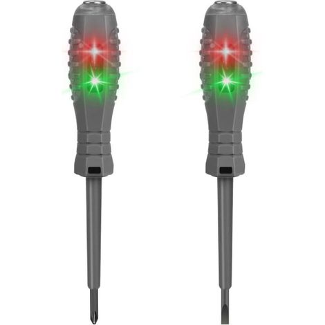 2-in-1 Spannungsprüfer-schraubendreher, Zweifarbiger Stromdetektor, Starker Magnetischer Drehmoment-tester, Für Elektrische Sicherheit