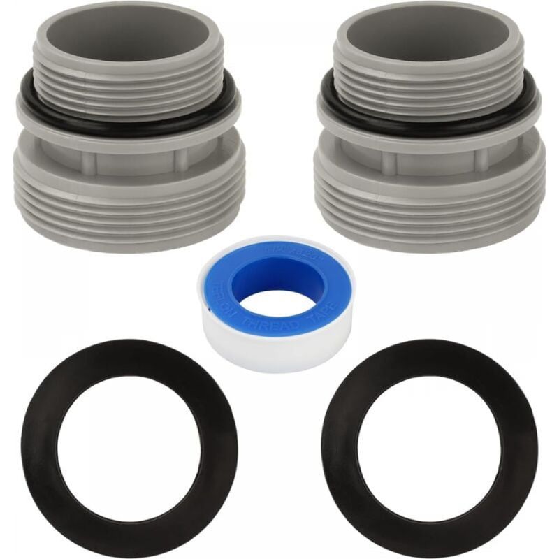 2er-pack Pool-schlauchadapter 4560, Poolpumpen-anschluss, Schlauchverbinder Für Pools Von 40 Mm Auf 1 1/2 Zoll, Kompatibel Mit Intex- Und Coleman-filterpumpen