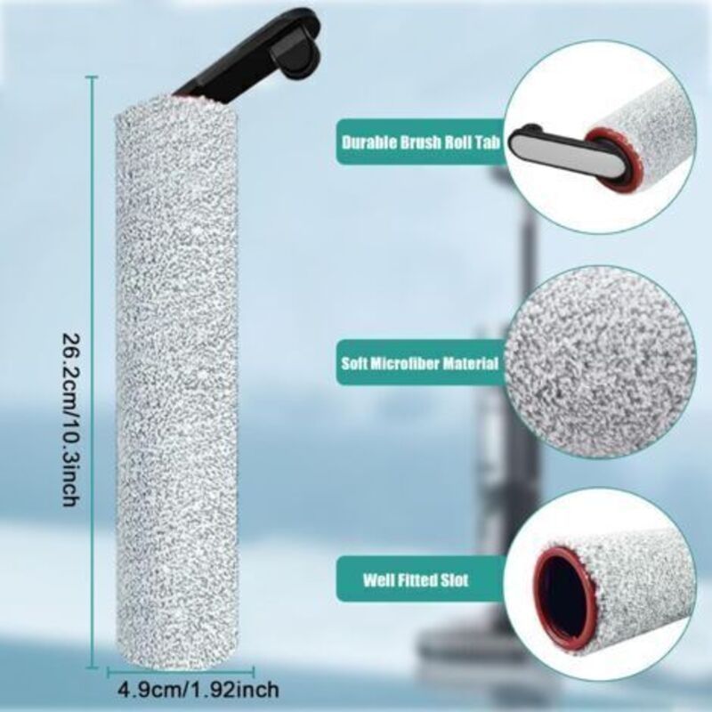 Zubehör Für Dreame H12 Pro / H12 Dual Staubsauger: Ersatzteile Für Nass- Und Trockensauger, 2 Rotationsbürsten + 2 Hepa-filter + 1 Bürste