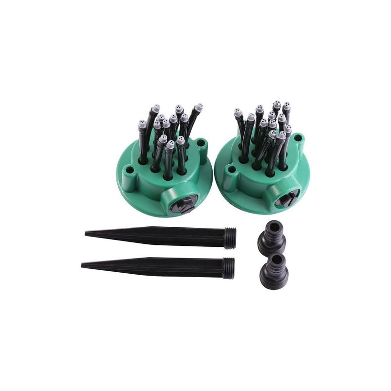 2 Stück 360° Rasensprinkler, Verstellbares Gartenbewässerungssystem Für Blumen, Gras Und Pflanzen