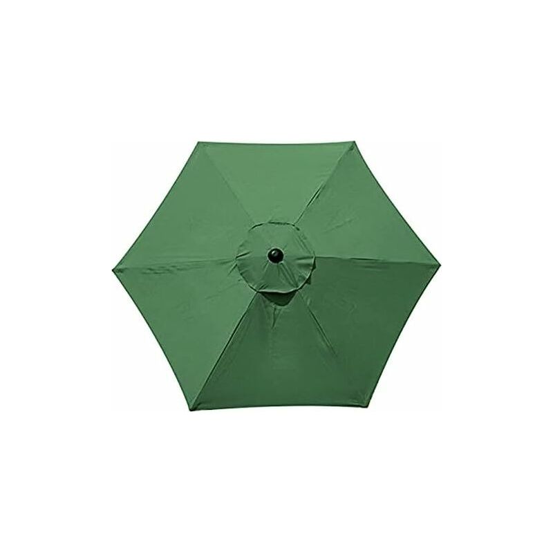 Ersatzbezug Für Sonnenschirm - 6 Streben - 2 M/2,7 M/3 M - Wasserdicht - Uv-schutz - Ersatzstoff (2,7m / 8,9ft, Grün)