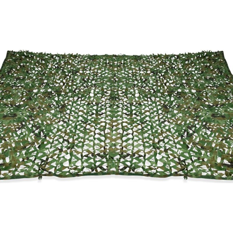 Rechteckiges Camouflage-schattensegel, Design Voile D'Ombrage, 3x4 M, Grün Kariert