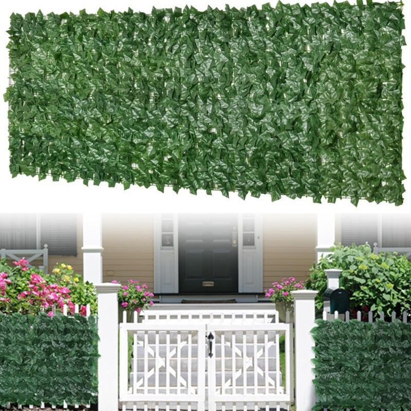 Künstlicher, Dehnbarer Efeu 3m – Hochwertiger, Uv-beständiger Efeu – Sichtschutzpaneel Für Garten Und Balkon
