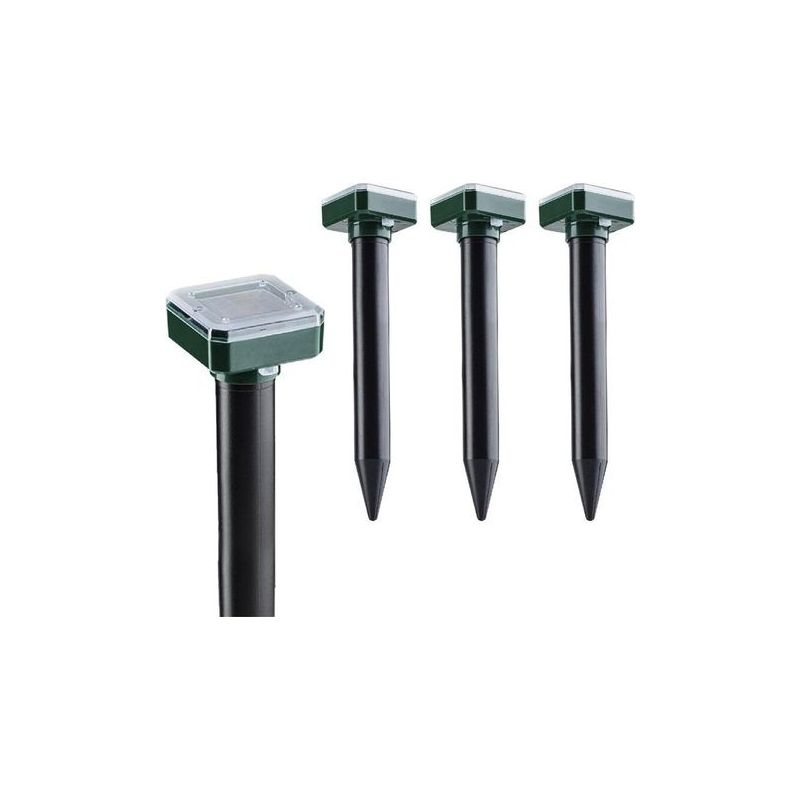 4er-pack Solar-maulwurf- Und Wühlmausvertreiber Für Den Außenbereich Und Garten
