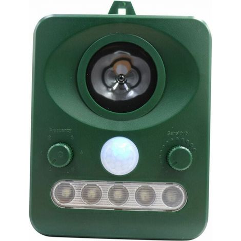 Cyslmuk – Solarbetriebener Ultraschall-vogelabwehr – Doppelte Solarladung – Wasserdicht – Reichweite 8 M – Frequenz 13 Khz–40 Khz – Eingebauter Wiederaufladbarer Akku