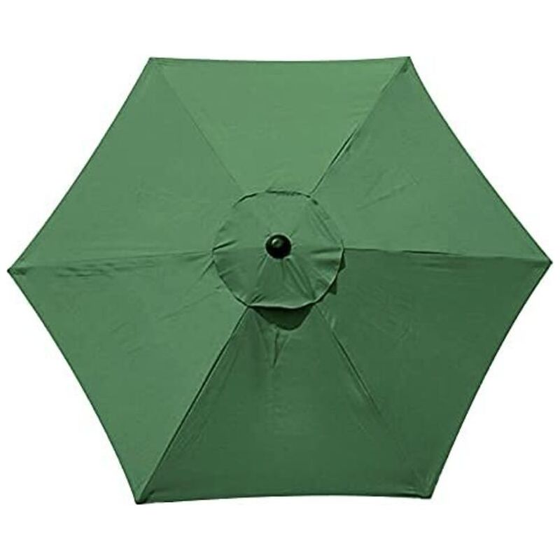 Ersatz-regenschirm Mit 6 Streben - 3 M - Wasserdicht - Uv-schutz - Ersatzstoff - Grün