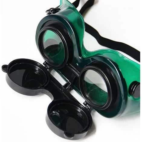 Schweißbrille, Schutzbrille Mit Hochklappbarem Visier, Schweiß-, Löt- Und Brennschneidbrille, Helm, Maske, 1 Stück