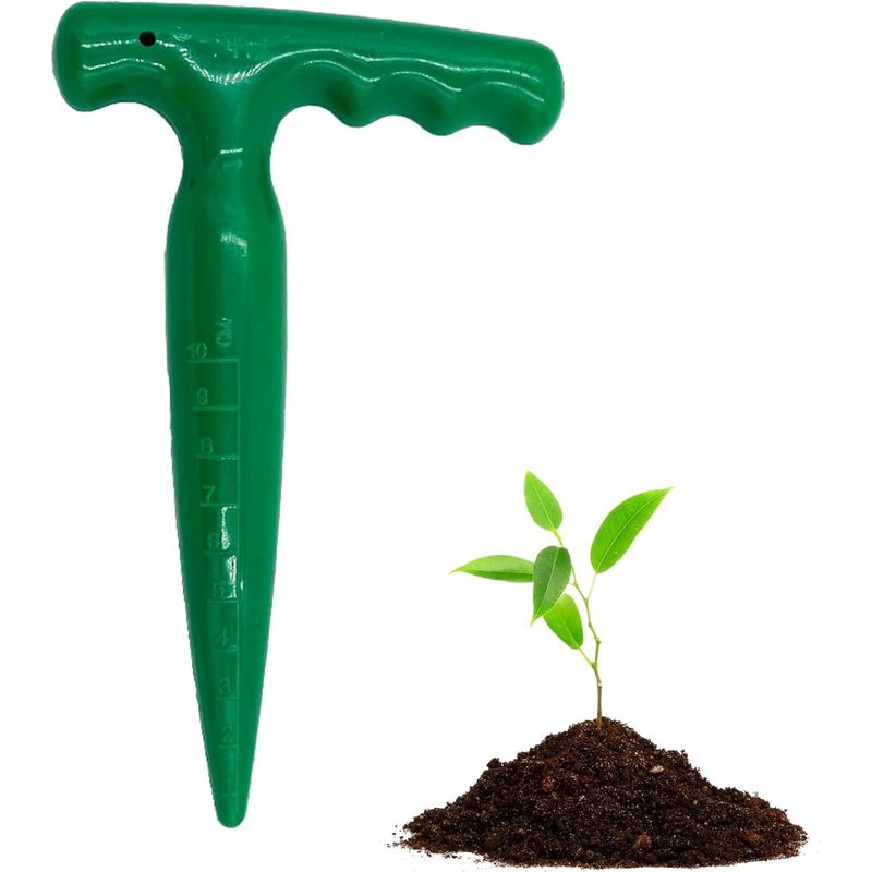Zwiebelpflanzwerkzeug, Gartenlochwerkzeug, Pflanzhilfe Zum Einpflanzen, Ideales Werkzeug Zum Pflanzen, Gartengerät Zwiebelpflanzer, Ideal Zum Pflanzen Von Gemüse Und Blumen (grün)