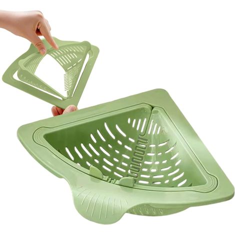 Magnetischer Abflusskorb, Küchenspülen-sieb Zum Waschen Von Gemüse, Pasta Und Nudeln, Eckabtropfer Aus Pp-material, Ideal Für Die Spülenorganisation In Zuhause, Apartment Und Restaurant