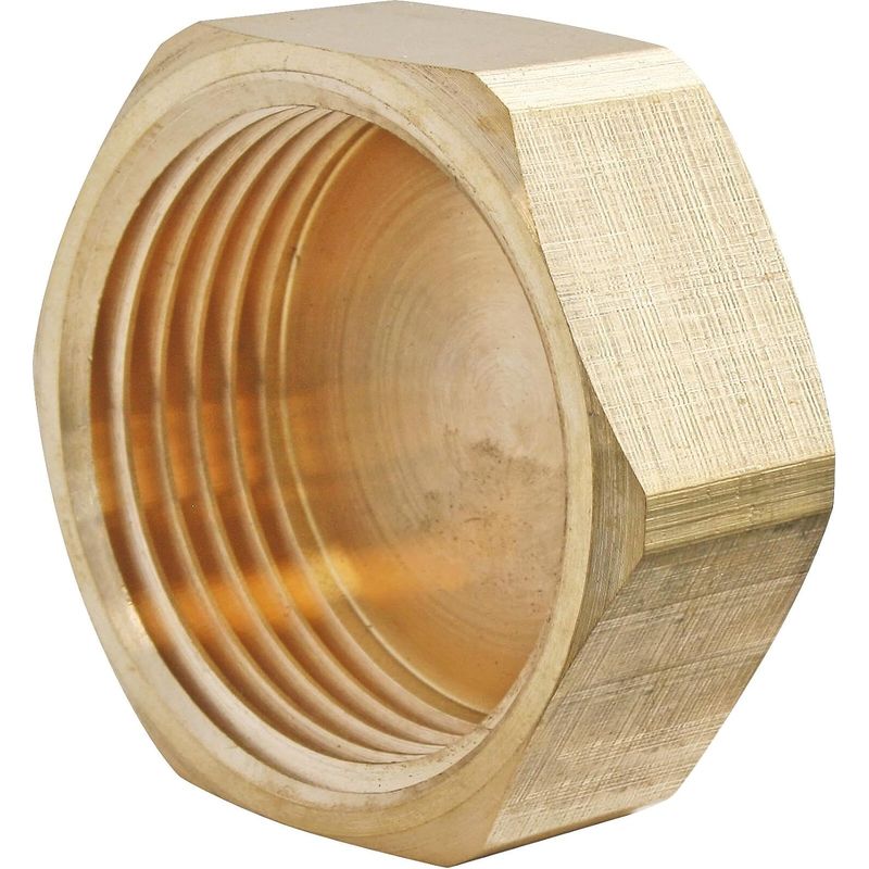Innengewinde-stopfen, 20 Mm – 2er-pack, Für Rohrverschraubungen – Kompatibel Mit Allen Messingfittings – Erfordert Eine Flachdichtung Zur Abdichtung.