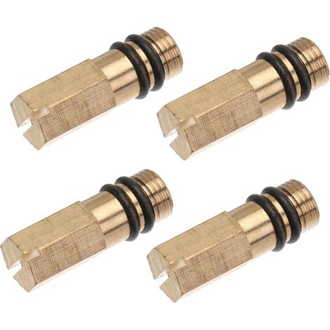 4 Stück Kupfer-wasserhahnadapter Aus Edelstahl, Einhebel-ersatzteil, Wasserhahnanschluss In Gold