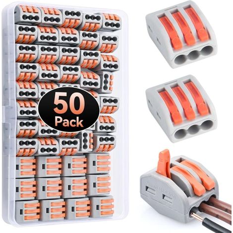 Elektrische Steckverbinder Pct-213, 3-polig, 4kv 32a, 50 Stück Für Starre/flexible Kabel 0,08-4mm², Wiederverwendbar & Feuerfest