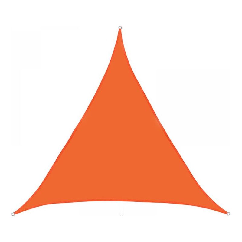 1 Stück 3 X 3 X 3 M Orangefarbenes Dreieck-sonnensegel Aus Voile, Uv-schutz, Wasserdicht, Für Terrasse, Außenbereich Und Pergola