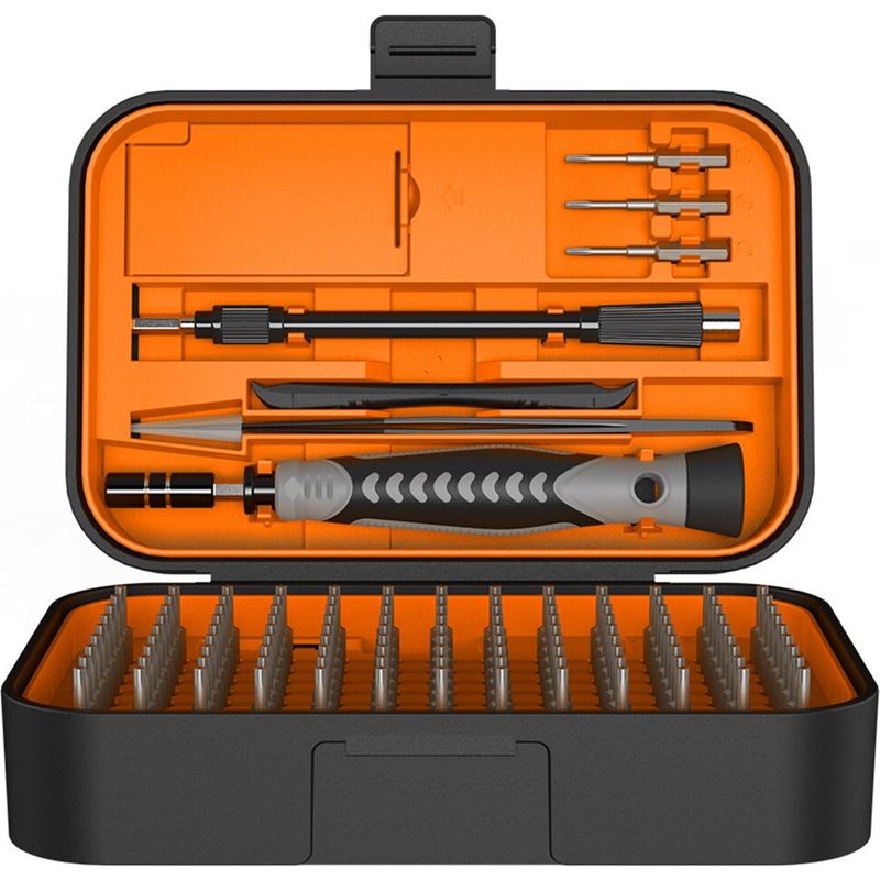 Präzisions-schraubendreher-set Für Die Elektronikreparatur, 130-in-1, 117 Teile, Chrom-vanadium, Rutschfest, Rostfrei, Orange