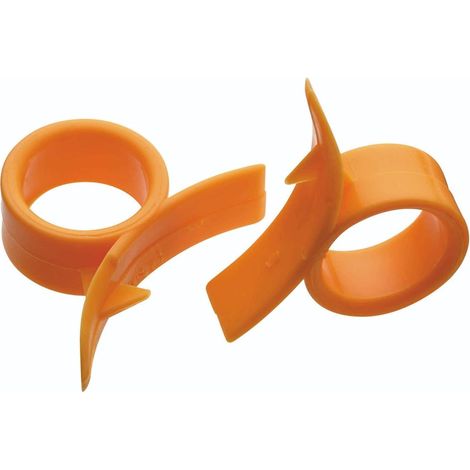 Plastik-orangenschäler (2er-set) - Orange