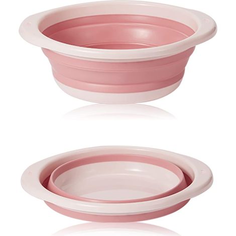 Bassine, Einziehbar, Bassine, Faltbar, Runde, Faltbare, Multifunktionale Mittelgroße Schüssel Zum Abwaschen, Tragbare, Platzsparende Faltbare Schüssel Zum Waschen Von Gemüse, Geschirr, Unterwäsche (ro