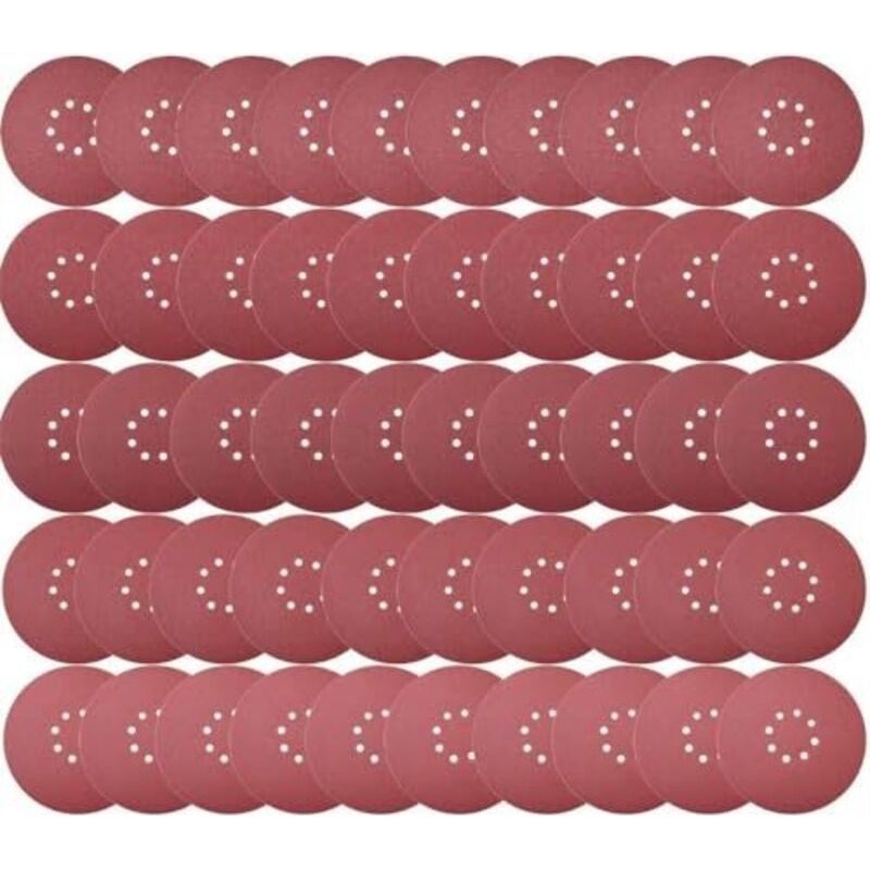 Schleifscheiben 225 Mm, 50 Stück, Körnung P40, 8 Löcher, Runde Schleifpads 225 Mm, Schleifpapier Für Trockenbau-schleifer Und Giraffenschleifer