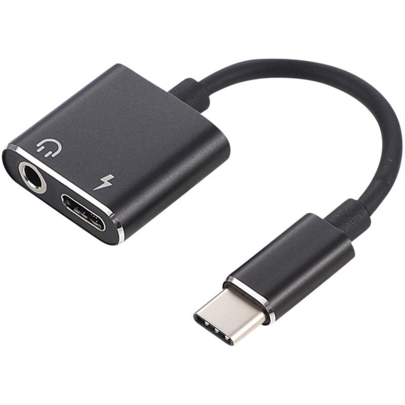 2-in-1-ladeadapter Für Kopfhörer, Usb-c Auf 3,5-mm-aux-kabel