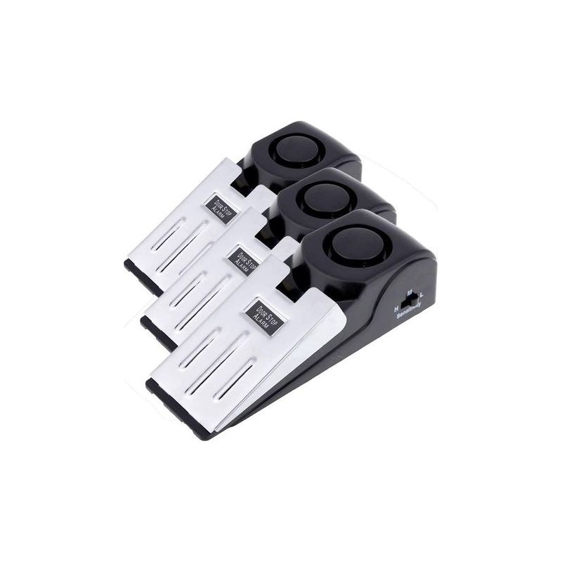 3er-set Türstopper Mit Sicherheitskeil, Reise-türalarm, Heimsicherheitsalarm (3er-pack)