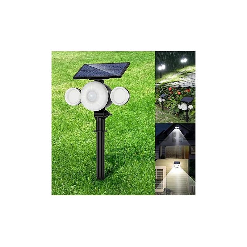 Solarleuchte Für Den Außenbereich, Garten, Ultra Stark, 88 Leds Mit Bewegungsmelder, Wasserdicht Ip65, Kabellose Solar-spotbeleuchtung, 360° Einstellbar, Solar-sicherheitslicht Für Wege (schwarz)