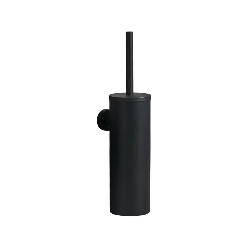 Schwarze Toilettenbürste, 1 Stück Mit Wandhalterung Aus Edelstahl Für Das Badezimmer