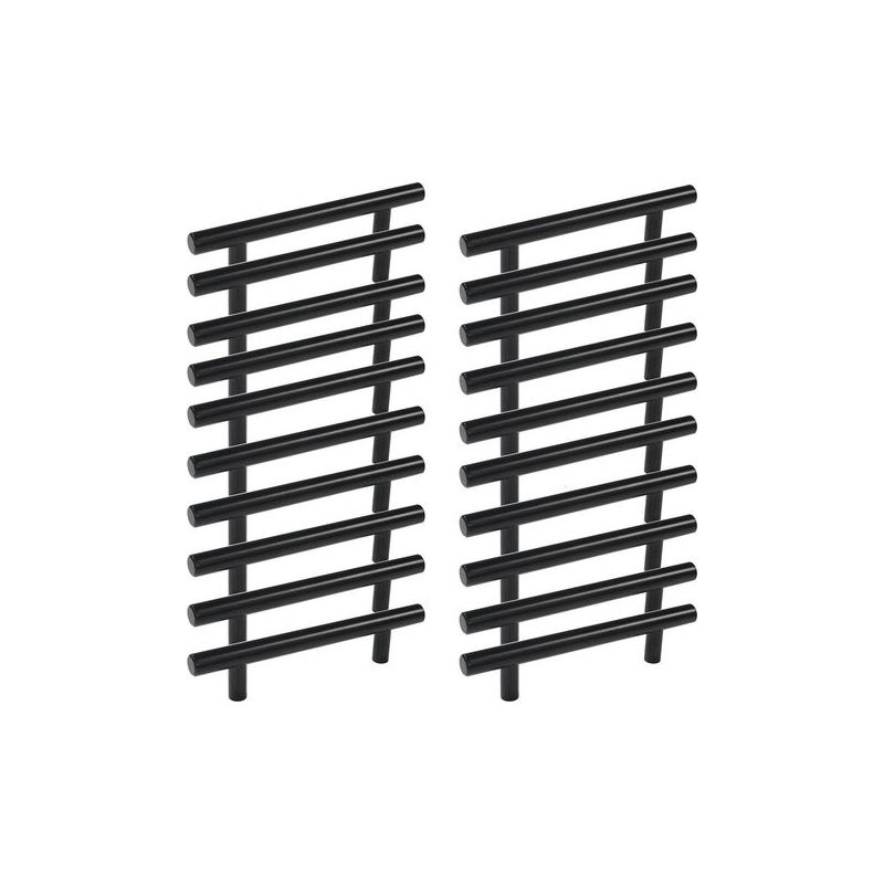 2er-set Goldene Möbelgriffe, Goldene Küchenschrankgriffe, Goldene Edelstahl-möbelgriffe Mit 160 Mm Lochabstand, Schwarz