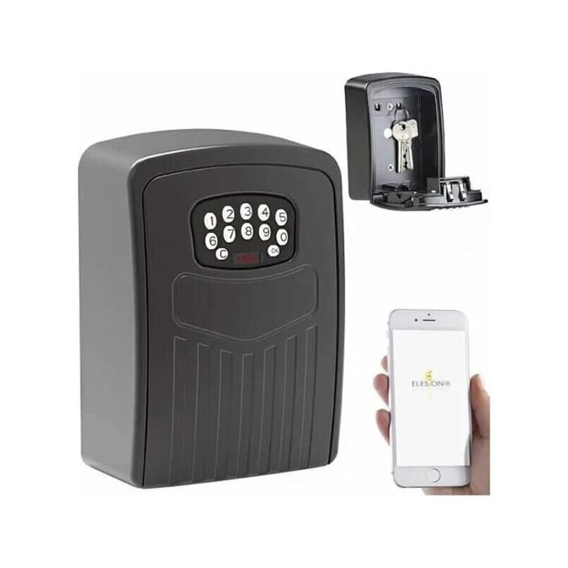 Vernetzter Schlüssel-safe - Xcase Protection - Wasserdichtes Modell - 6-stelliger Code - Metall - Ip54