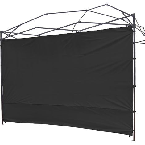 Faltbares Außenzelt Mit Geraden Beinen, Wasserdichter Markise, Seitenwänden Und Gazebo-design, 1 Stück, Schwarz.