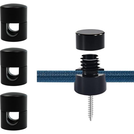 Schwarze Deckenhaken, 4er-set, Selbst Zu Montierende Deckenhaken, Geeignet Für Kronleuchter Und Hängekabel.