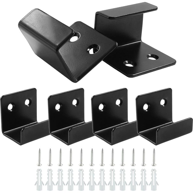 6er-set Wandhaken Aus Edelstahl, Innere Breite 20 Mm, Robuste Haken Für Keramikfliesen (schwarz)