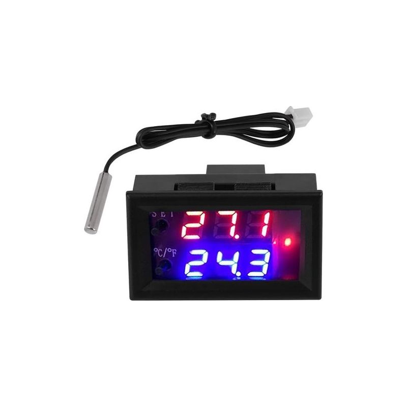 Digitales 12v-thermostat, Vielseitiges Thermostat Mit Sensor, Temperaturmessbereich: -50 ℃ Bis 110 ℃