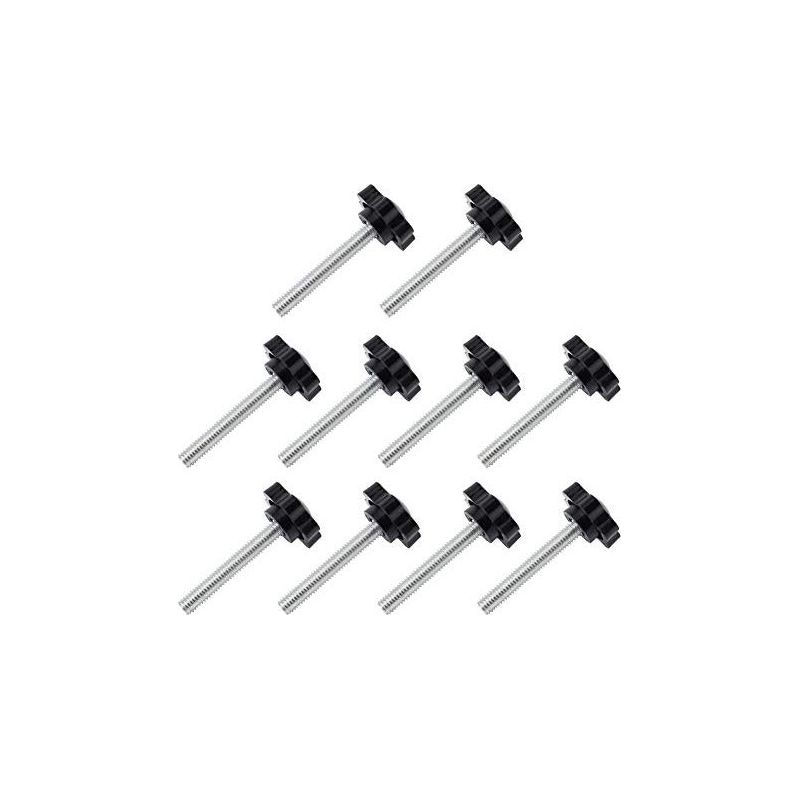 10er-pack M6x30mm Rändelschrauben, Kunststoff-sterngriff Stellschrauben Daumenschrauben
