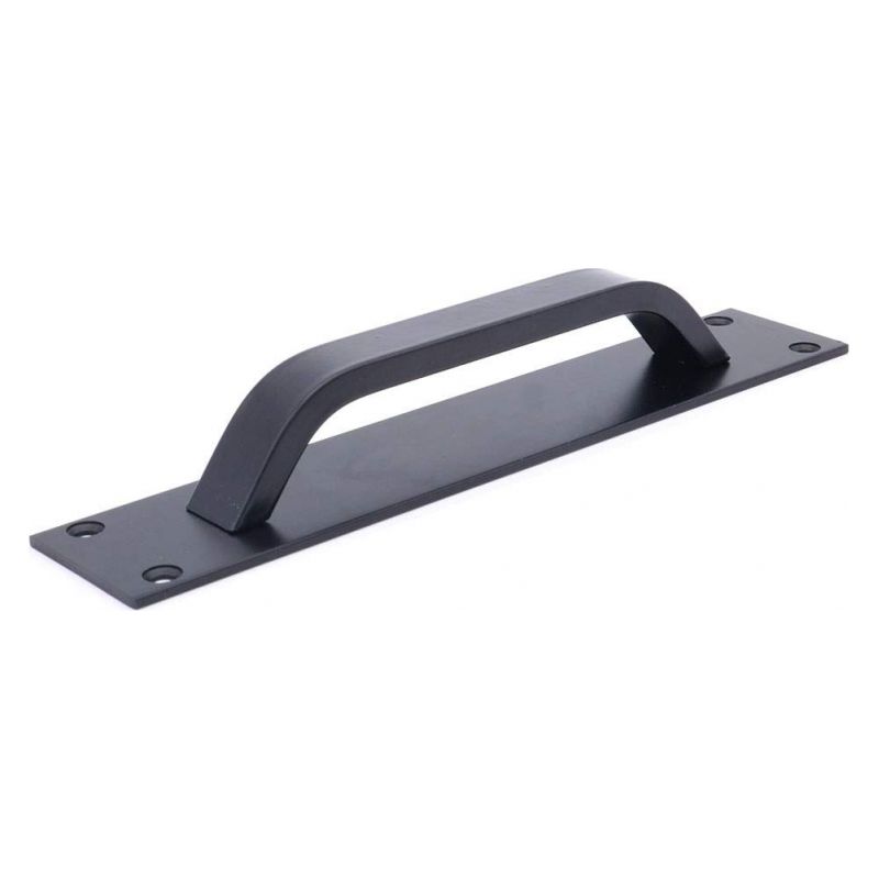 2er-set Schiebetürgriffe Aus Aluminiumlegierung Für Feuerschutztüren, Schranktürgriffe, Kleiderschrankgriffe, Push-to-open, 20 Cm X 4 Cm, Schwarz
