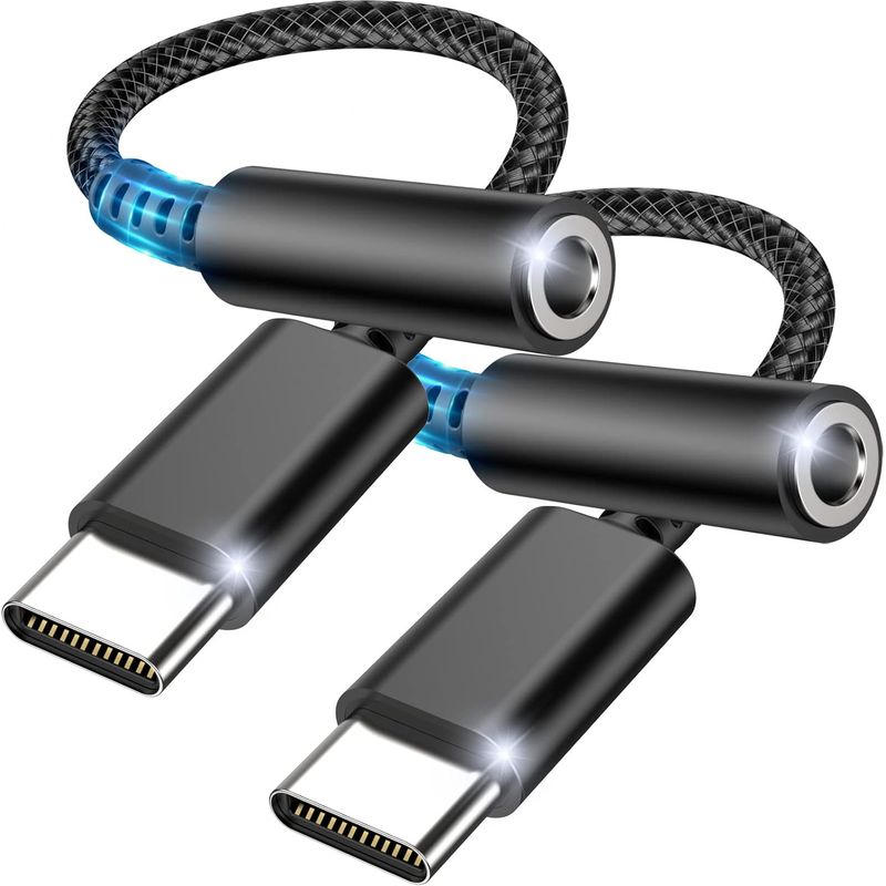 Usb-c Auf 3,5-mm-kopfhöreradapter, Usb Type-c Audio-jack-adapter Mit Dac, Digitale Audio-type-c-auf-audio
