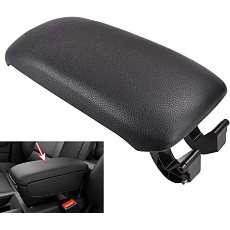 Armlehne Für Mittelkonsole Audi A3 8p 2003-2012 – Schwarzes Pu-leder – Ersatzclip – Einfache Installation