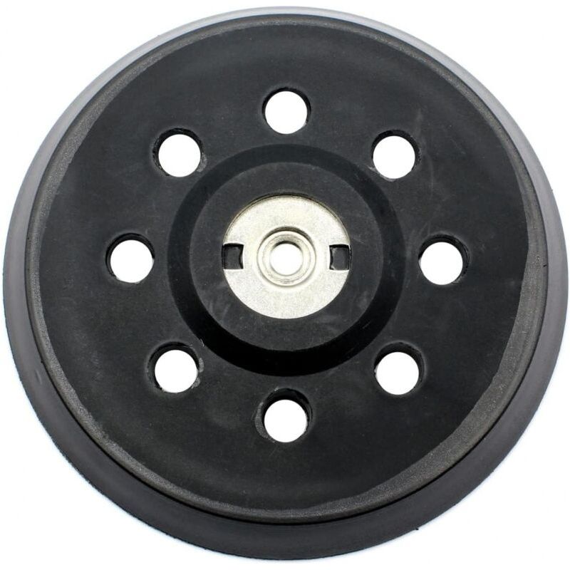 Schleifteller 125 Mm – 8 Löcher – Mittelharte Ausführung Für Ebene Und Gekrümmte Flächen – Kompatibel Mit Metabo-schleifmaschinen Sxe 325/425/425 Turbotec - 631220000