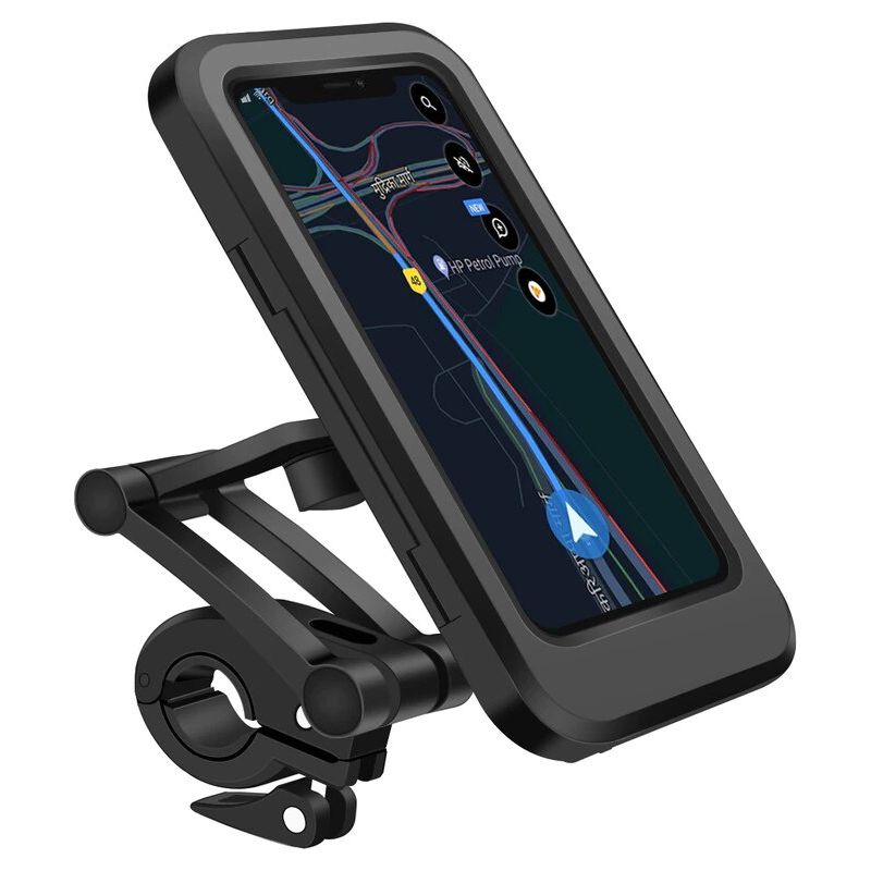 Fahrrad-handyhalterung, Ipx6, Verstellbar, 360°, 19x9,9x2,5 Cm, Schwarz