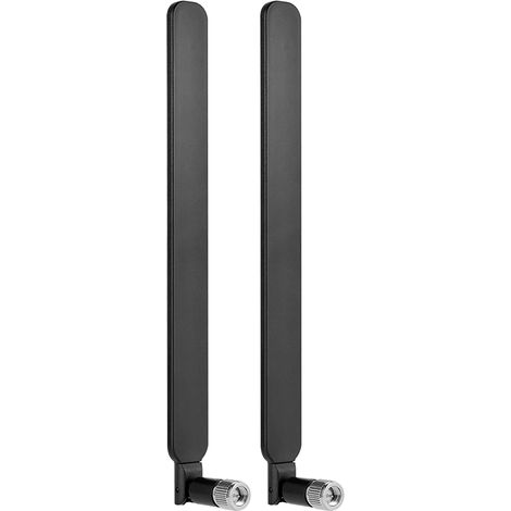 2er-pack Sma 4g Lte Antennen, Zellulare Wifi-antennen Mit Sma-stecker, Hochgewinn-10-dbi-signalverstärker Für Router, Schwarz
