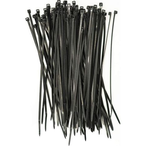 100 Stück Professionelle Kabelbinder 100 X 2,5 Mm Kabelbinder-griff Schwarz, Temperaturbeständig