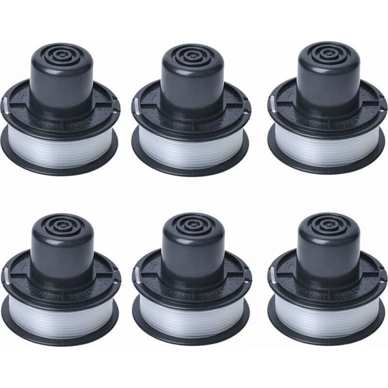 A6226 Spule Mit Faden Kompatibel Mit Auftipp Automatischem Rasentrimmer Gl250 / Gl310 / Gl360 / Gl360sb Mit 6 M Schnur, 6er-pack