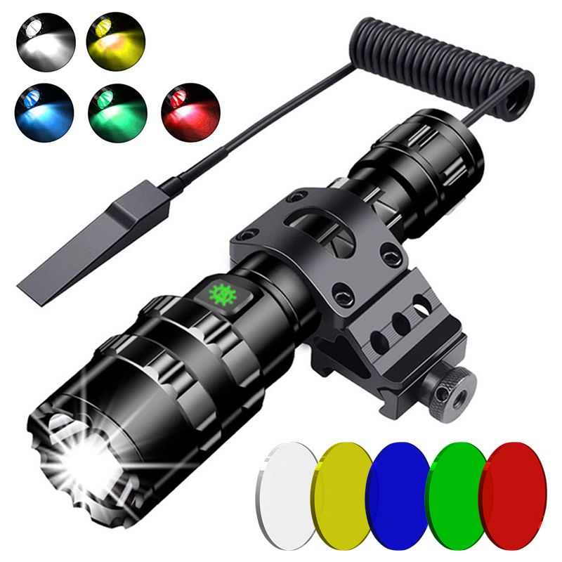 Professionelle Led-laterne, Einstellbarer Fokus, Wasserdicht, Usb-aufladung, 3000 Lumen, Inklusive Akku, Schwarz