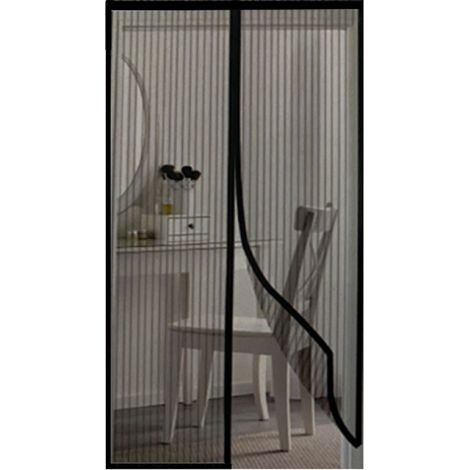 Cyslmuk – Magnetisches Fliegengitter Für Fenster 100 X 210 Cm – Insektenschutz – Werkzeuglose Installation – Farbe Schwarz