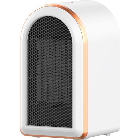 Elektrische Zusatzheizung, Keramik-ptc-heizlüfter 1200 W Mit Thermostat, 2 Temperaturstufen, Geeignet Für Wohnzimmer, Schlafzimmer, Büro (weiß)
